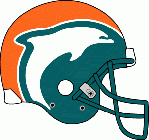 Miami Dolphins 1997 Unused Logo fabric transfer